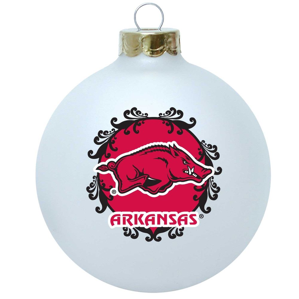 Boelter Brands NCAA Arkansas Razorbacks Large Collectible Glass Ornament