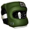 Deluxe Full Face GelTech Sparring Headgear for Boxing, Muay Thai, MMA, Kickboxing (Large, Marine Green/Black) view 1