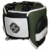 Deluxe Full Face GelTech Sparring Headgear for Boxing, Muay Thai, MMA, Kickboxing (Large, Marine Green/Black) view 4