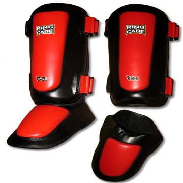 GelTech Standup Muay Thai Shin Instep for MMA, Muay Thai, Kick Boxing, Martial Arts (Large)