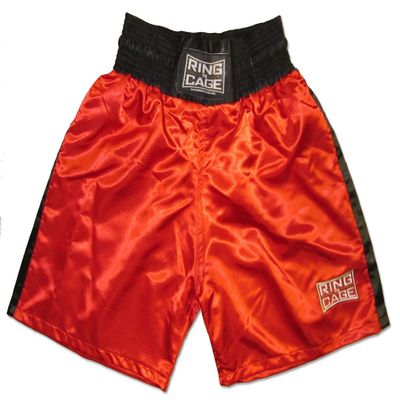 Traditional Boxing Trunks, Blue or Red Color. Kids and Adult Sizes (XX-Large (Waist 36-40"), Red)