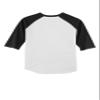 SPORT-TEK Youth Colorblock Raglan Jersey | 3/4 Sleeve Sporty T-Shirt for Boys & Girls, Relaxed Fit Cotton Tee for Kids White/Black view 3