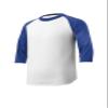 SPORT-TEK Youth Colorblock Raglan Jersey White/Royal view 4