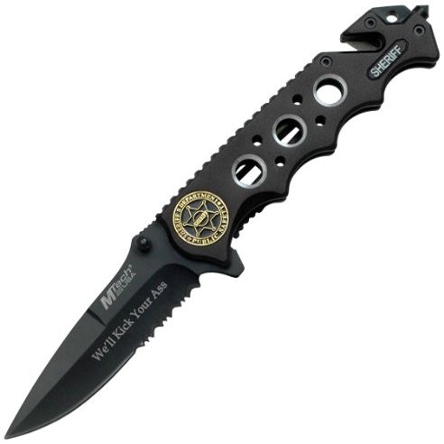 MTECH USA MT-551SH Rescue Knife 4.5-Inch Closed