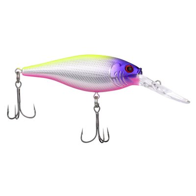 Berkley Flicker Shad Fishing Lure, Red Tiger, 1/8 oz, 1 1/2in | 4cm Crankbaits, Size, Profile and Dive Depth Imitates Real Shad, Equipped with Fusion19 Hook