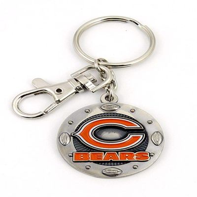 aminco NFL Chicago Bears Impact Keychain, Silver, One Size