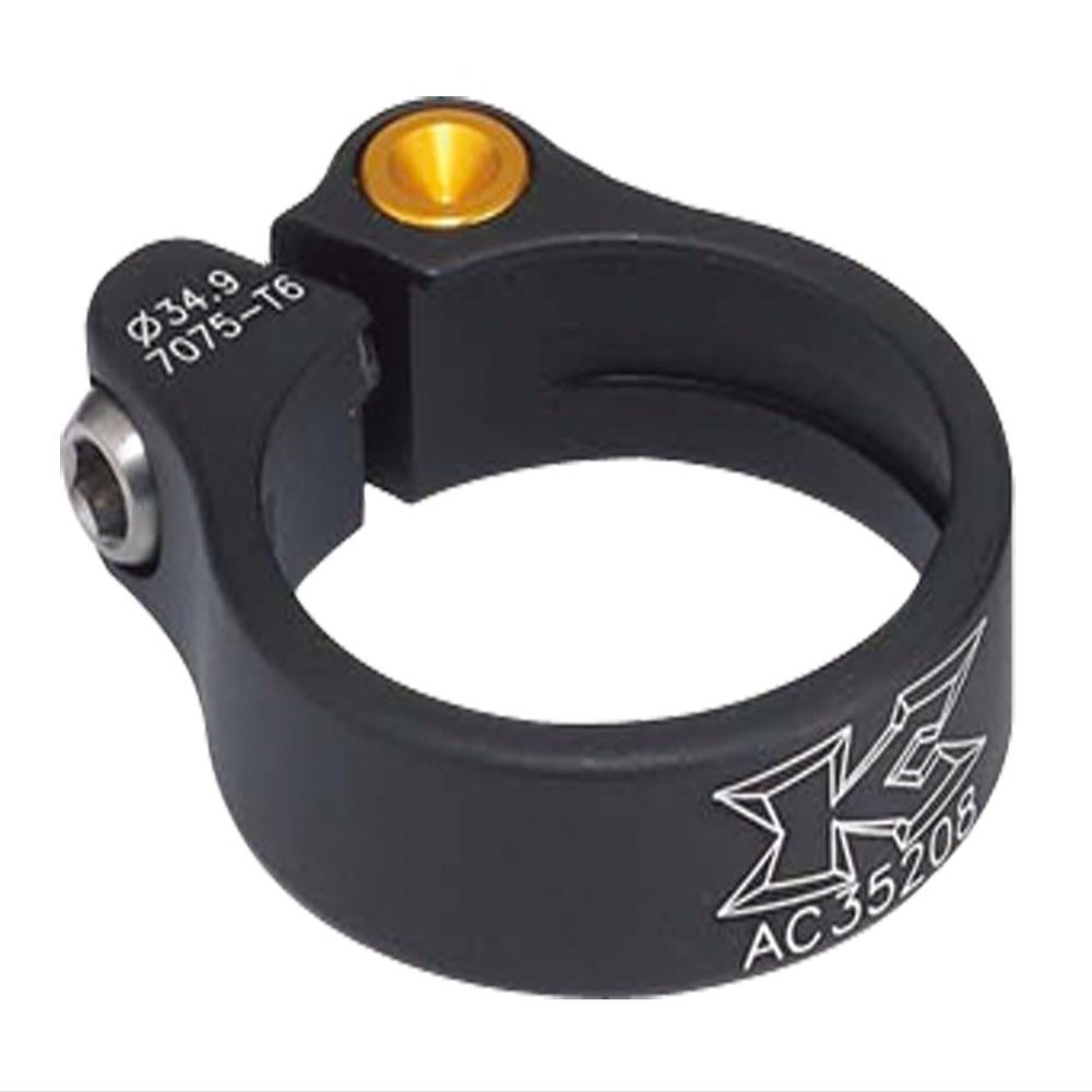 KCNC 653175 Bicycle Lightweight Seatpost Clamp Rhodolite 1.2 inch (31.8 mm), Black