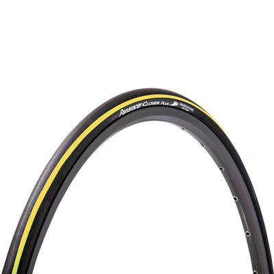 Panaracer Closer Plus F26125-CLSP-Y Clincher, Black/Yellow Line
