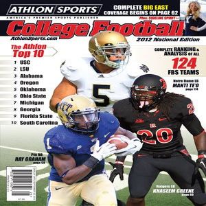 Athlon Sports 2012 College Football National Preview Magazine- Pittsburgh Panthers/Notre Dame Fighting Irish/Rutgers Cover