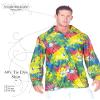 Underwraps Men's 60's Tie Dye Shirt, Multi, One Size view 2