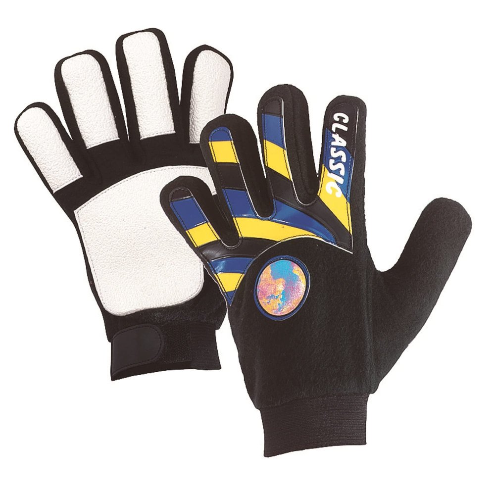 Player's Gloves, Goalie Gloves Small Blue/Black/Yellow