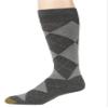Gold Toe Men's Combed Cotton Argyle Crew Socks, Charcoal, Large view 1
