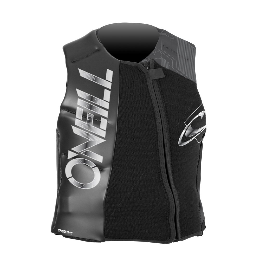 O'Neill Revenge Comp Vest, Black/Smoke/Black, Small