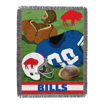 Northwest NFL Buffalo Bills Vintage Woven Tapestry Wall Hanging, 48 x 60 Inches, Officially Licensed, Decorative Fringes