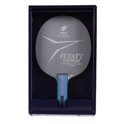 Nittaku NC-0360 Table Tennis Racket, Flyat-Carbon, Shake Hand, for Attack, Special Material, Straight
