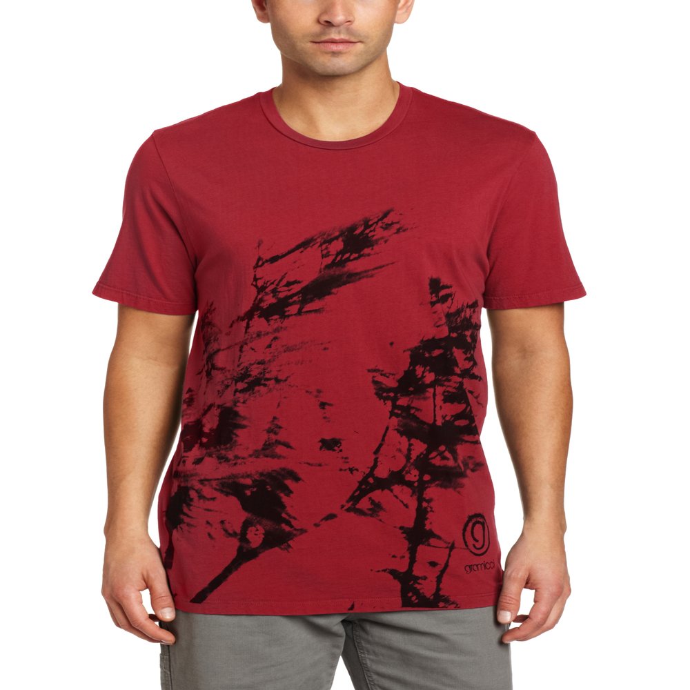 Gramicci Men's Blown Tree Logo Tee (Rumba Red, Small)