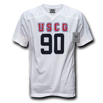 Rapiddominance Coast Guard Practice Jersey, White, Large