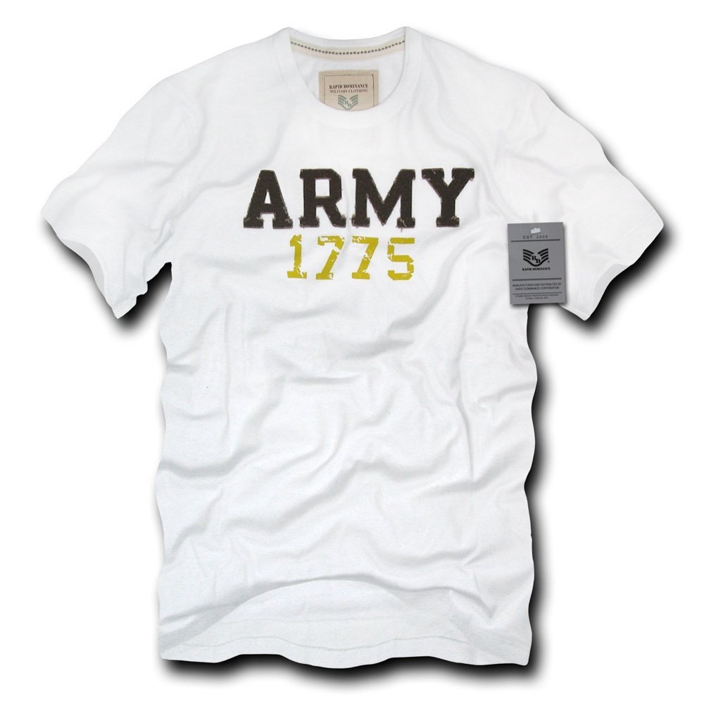 Rapiddominance Army Seal Beach Applique Tee, White, Small