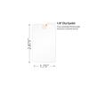 SmartSign Pack of 1000 Large Garment Tags | 1.75" x 2.875" White Paper - Card Stock, Made in USA view 3