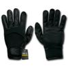 Rapdom Tactical Air Mesh-Digital Leather Gloves, Black, Small view 2