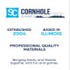 SC Cornhole Games Weather Resistant Cornhole Bags (Set of 8) - Professional Regulation Size- Use on Pro Corn Hole Boards or Bean Bag Toss Sets (Black/White) view 4
