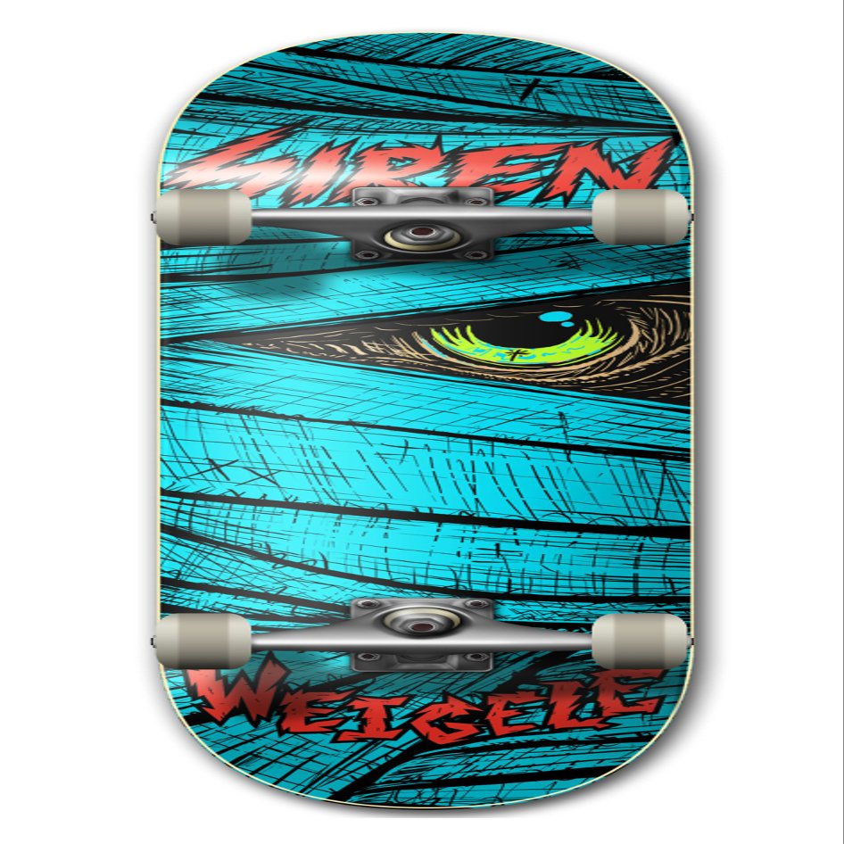Siren Complete Weigele Lazarus Skateboard Deck (8, Blue)