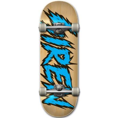 Siren Complete Team Shocker Natural Veneer Skateboard Deck (8.25, Blue)