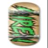 Siren Complete Team Shocker Natural Veneer Skateboard Deck (8.5, Green) view 1