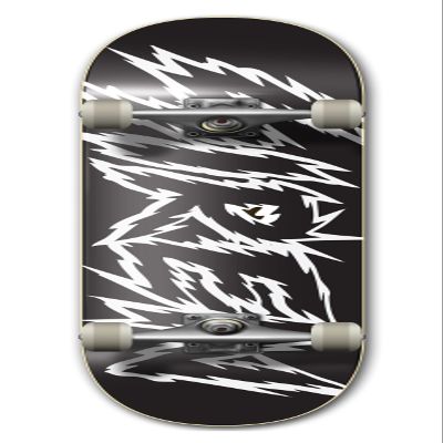 Siren Complete Team Shocker Skateboard Deck (7.75, Black/White)