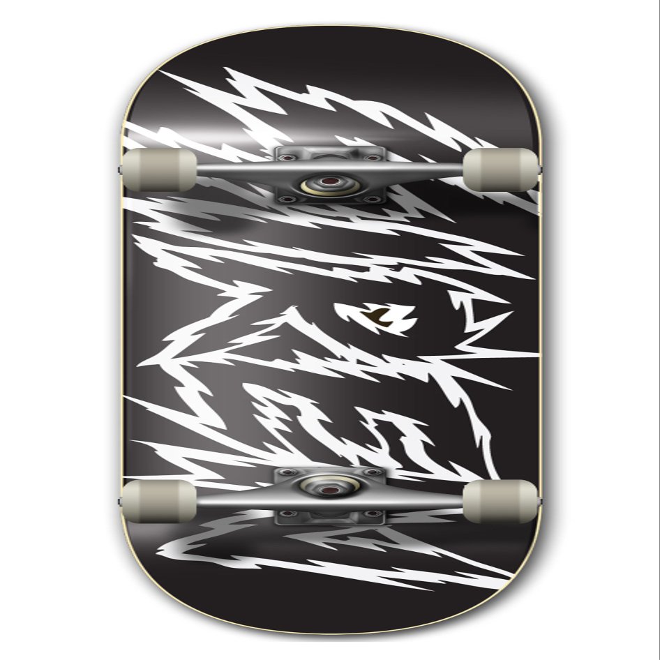 Siren Complete Team Shocker Skateboard Deck (7.75, Black/White)