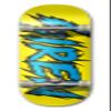 Siren Complete Team Shocker Skateboard Deck (8, Blue/Yellow) view 1