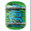 Siren Complete Team Shocker Skateboard Deck (8.25, Green/Blue) view 1