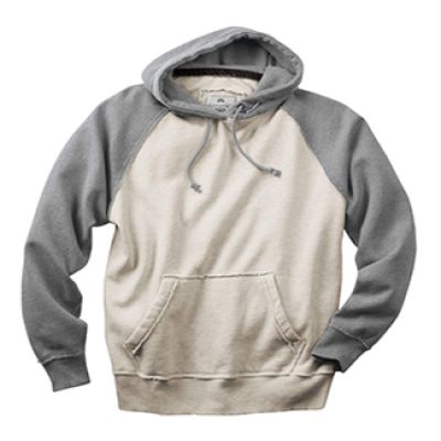 J America Adult Vintage Heather Pullover Hood L OATML HT/ SMK HT