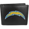 Siskiyou Sports NFL Los Angeles Chargers Leather Bi-fold Wallet & Color Money Clip, Black, One Size view 2