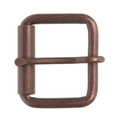 1 5/8" (40mm) Single Prong Roller Belt Buckle, Antique Copper