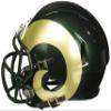 Riddell men unisex adult women Speed Mini Football Helmet, Green, One-Size US view 2