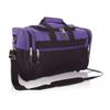 Blank Duffle Bag Duffel Bag in Black and Purple Gym Bag view 1