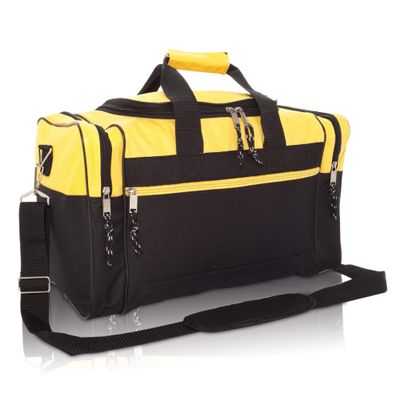 Blank Duffle Bag Duffel Bag in Black and Gold Gym Bag