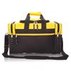 Blank Duffle Bag Duffel Bag in Black and Gold Gym Bag view 2
