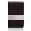 Aeropen Card Case (Brown Leather/Metal/Double Magnetic Flap) Model No. CC-34BRN view 1