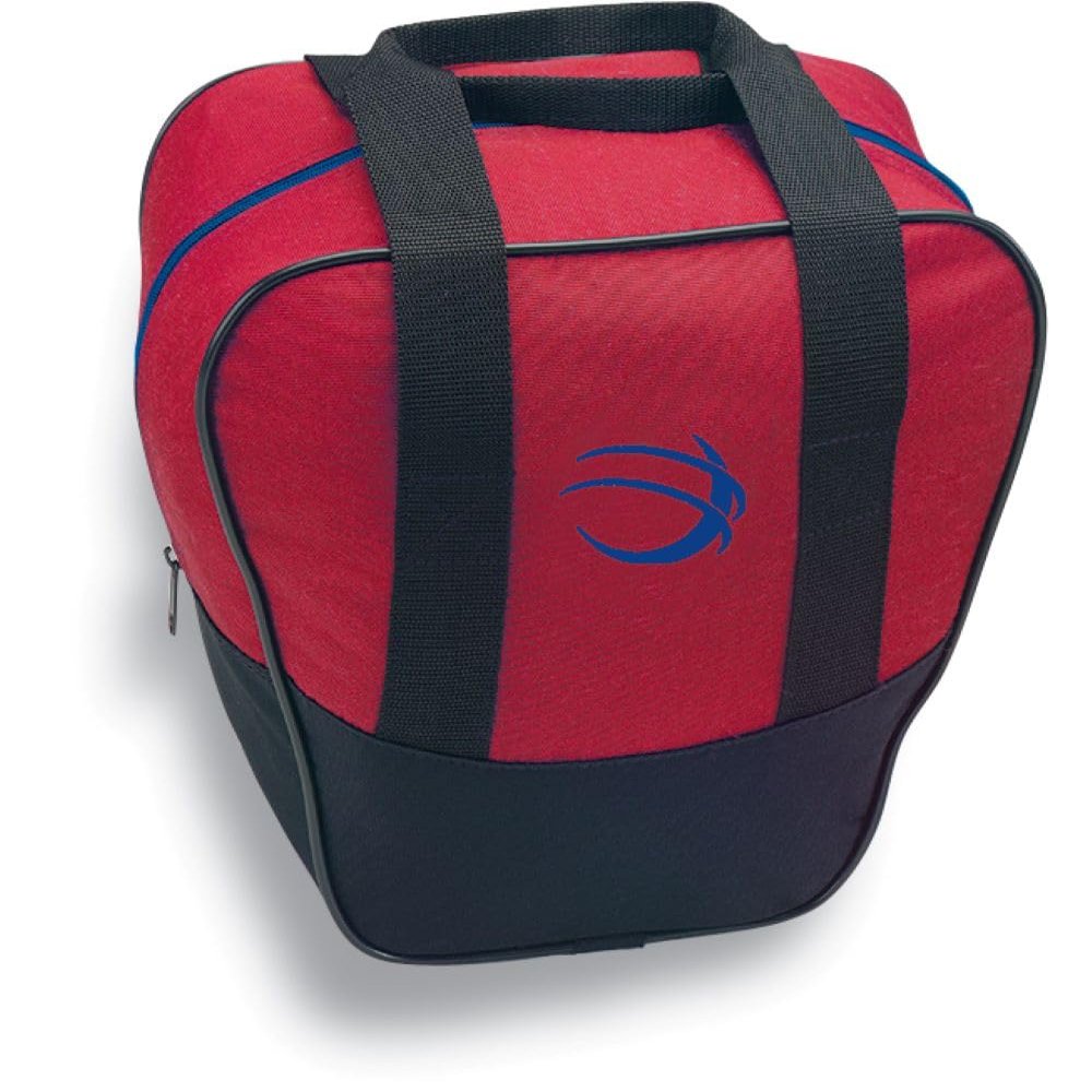 BSI Nova Bowling Bag for Men & Women  Single Ball Tote with Compact Shoe & Accessory Storage  Red/Black