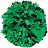 chass Metallic Cheerleading Poms - Shiny Metallic Cheer Pom with Baton Handle for Dance Sports Celebrations (Single, Kelly Green) view 1