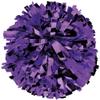 chass Metallic Cheerleading Poms - Shiny Metallic Cheer Pom with Baton Handle for Dance Sports Celebrations (Single, Purple) view 1