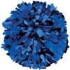 Chass Metallic Cheerleading Poms - Shiny Metallic Cheer Pom with Baton Handle for Dance Sports Celebrations (Single, Royal) view 1