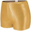 chass Women's Metallic Boy-Cut Briefs, Soft Mid-Rise Athletic Shorts, Perfect For Layering - Gold Medium view 1
