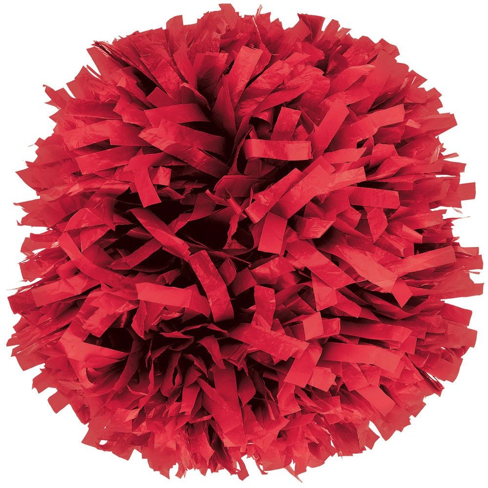 chass Plastic Instock Cheerleading Pom Red