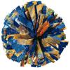 2-Color Holographic Mix Youth Cheer Pom - Navy/Gold view 1