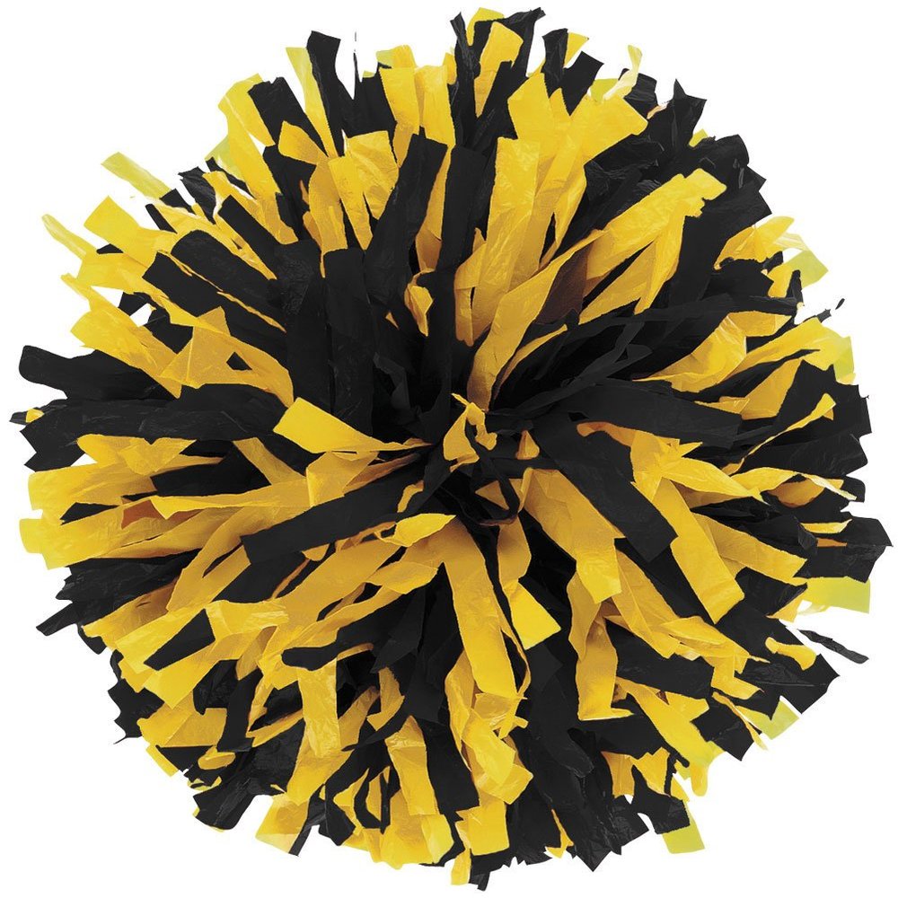 in-Stock Youth Cheerleading Pom Black/Gold