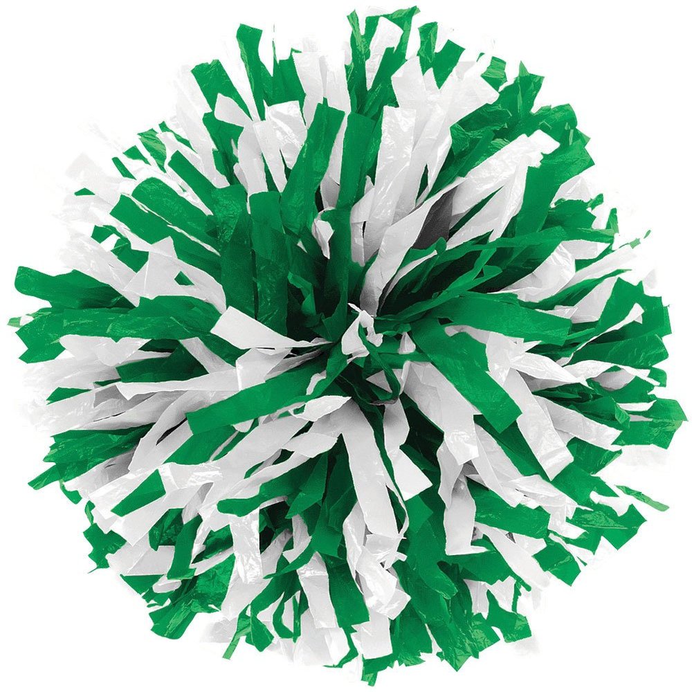 in-Stock Youth Cheerleading Pom Kelly/Wht