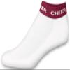 chass Girls' In-Stock Low Anklet With Cheer Stripe Socks - Maroon Youth view 1